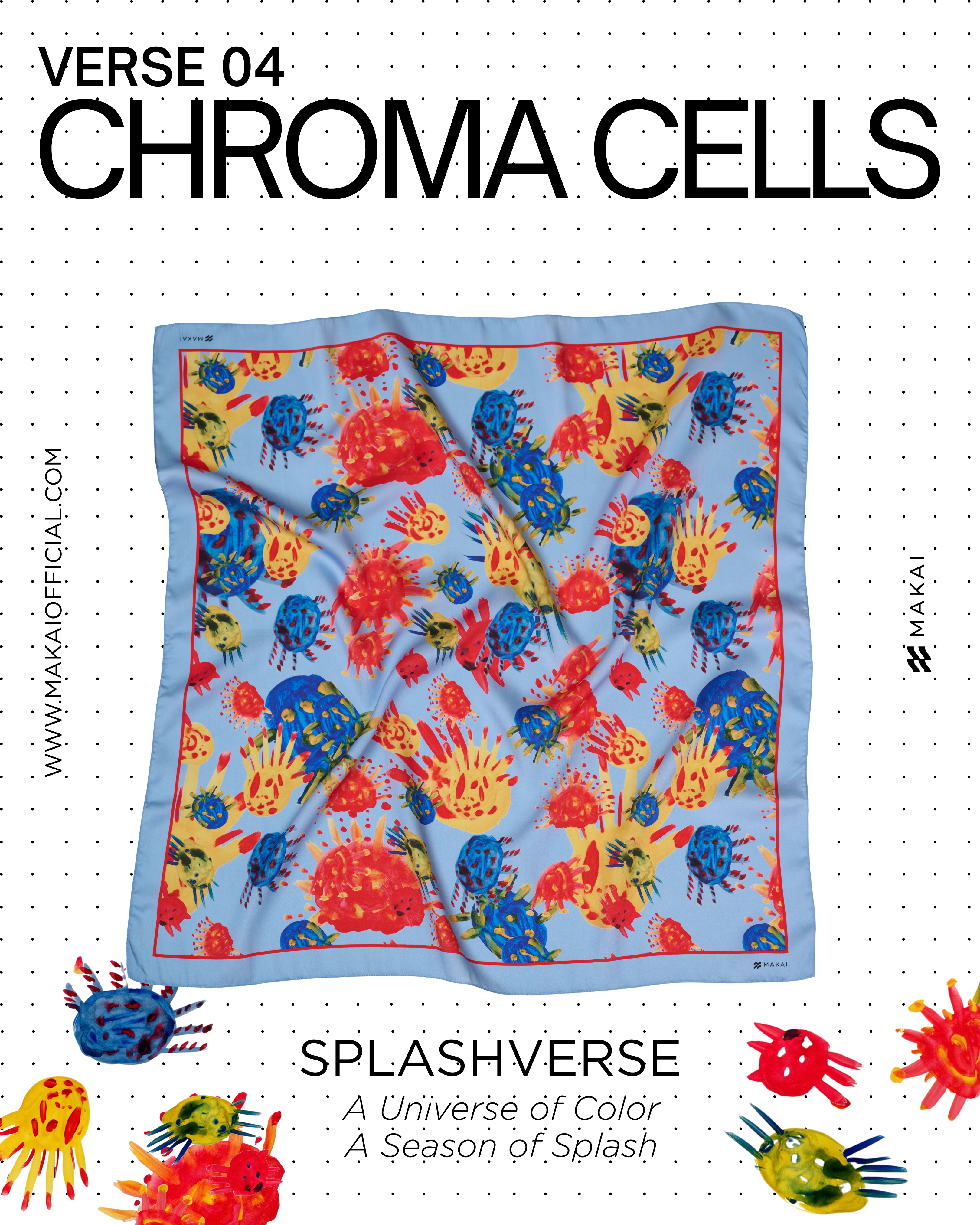 ผ้าพันคอ CHROMA CELLS