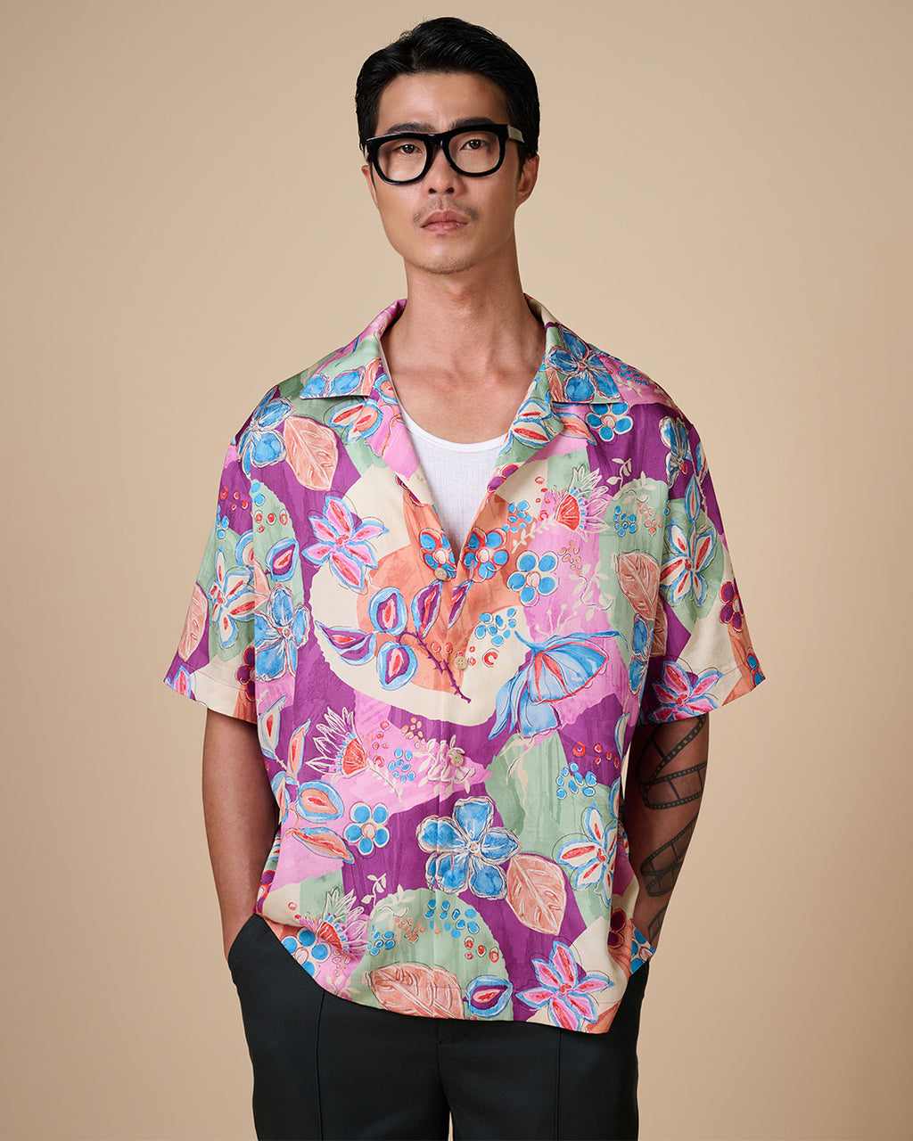 NATSUBANA Hawaiian Shirt