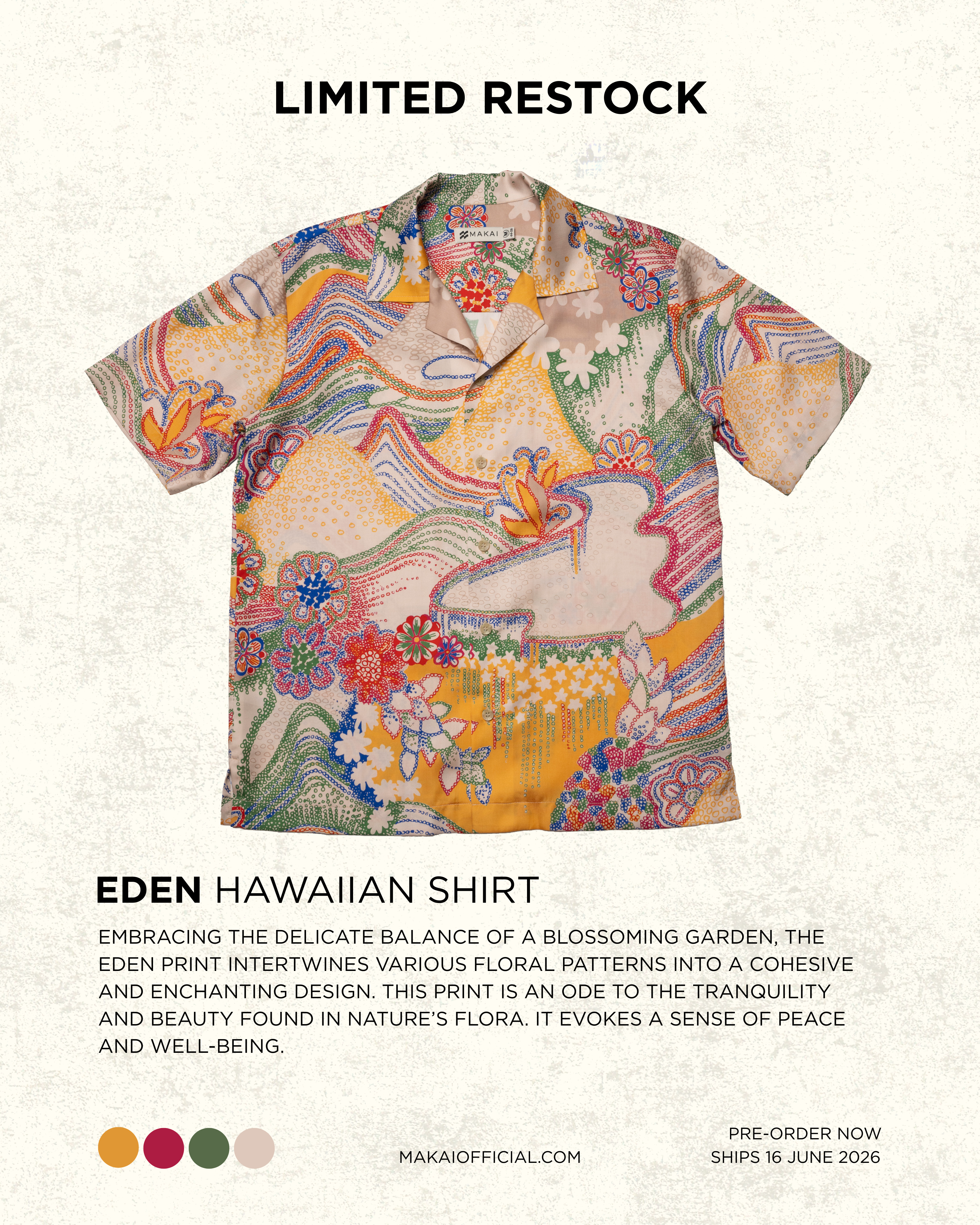 EDEN Hawaiian Shirt - Restock
