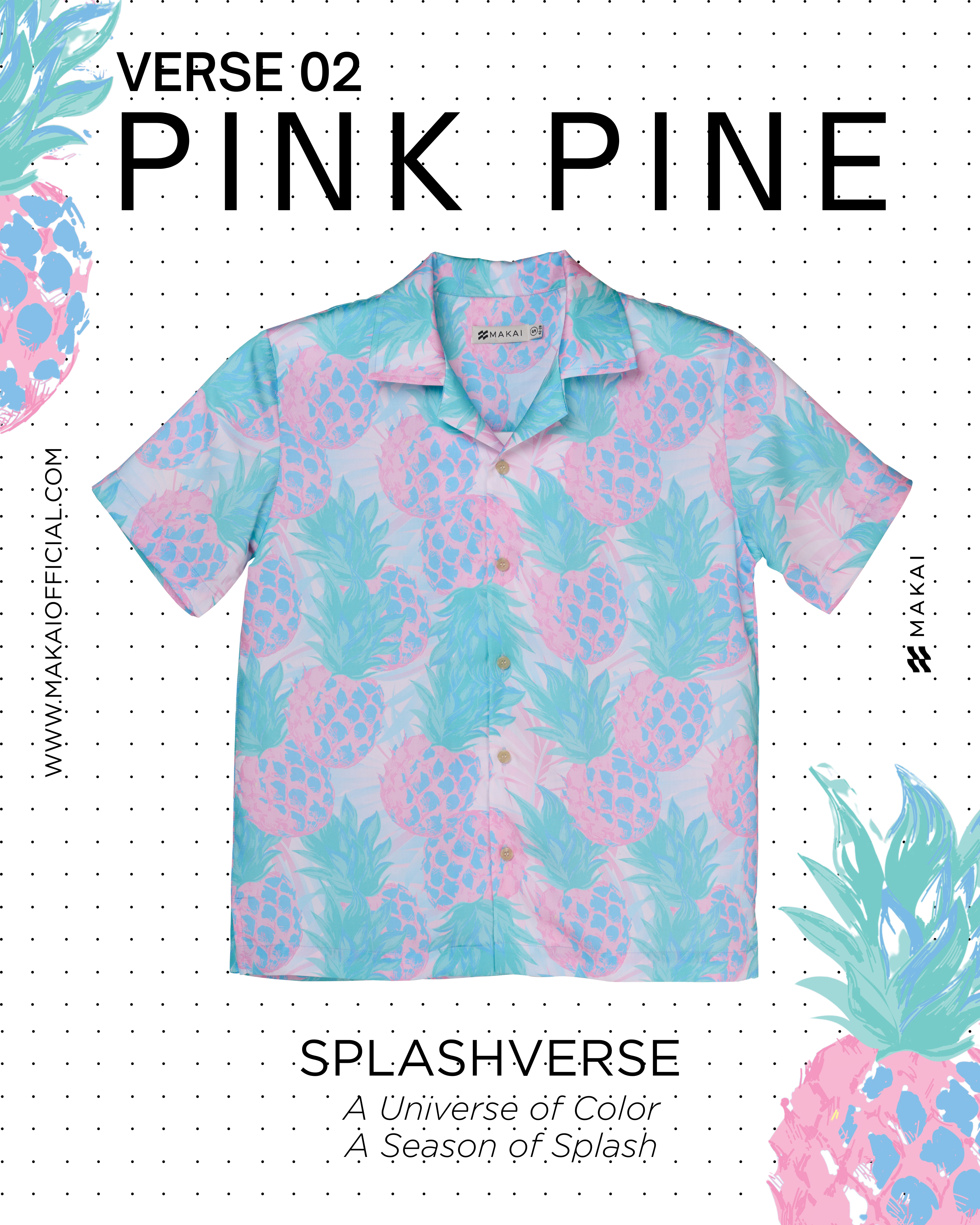 PINK PINE Hawaiian Shirt
