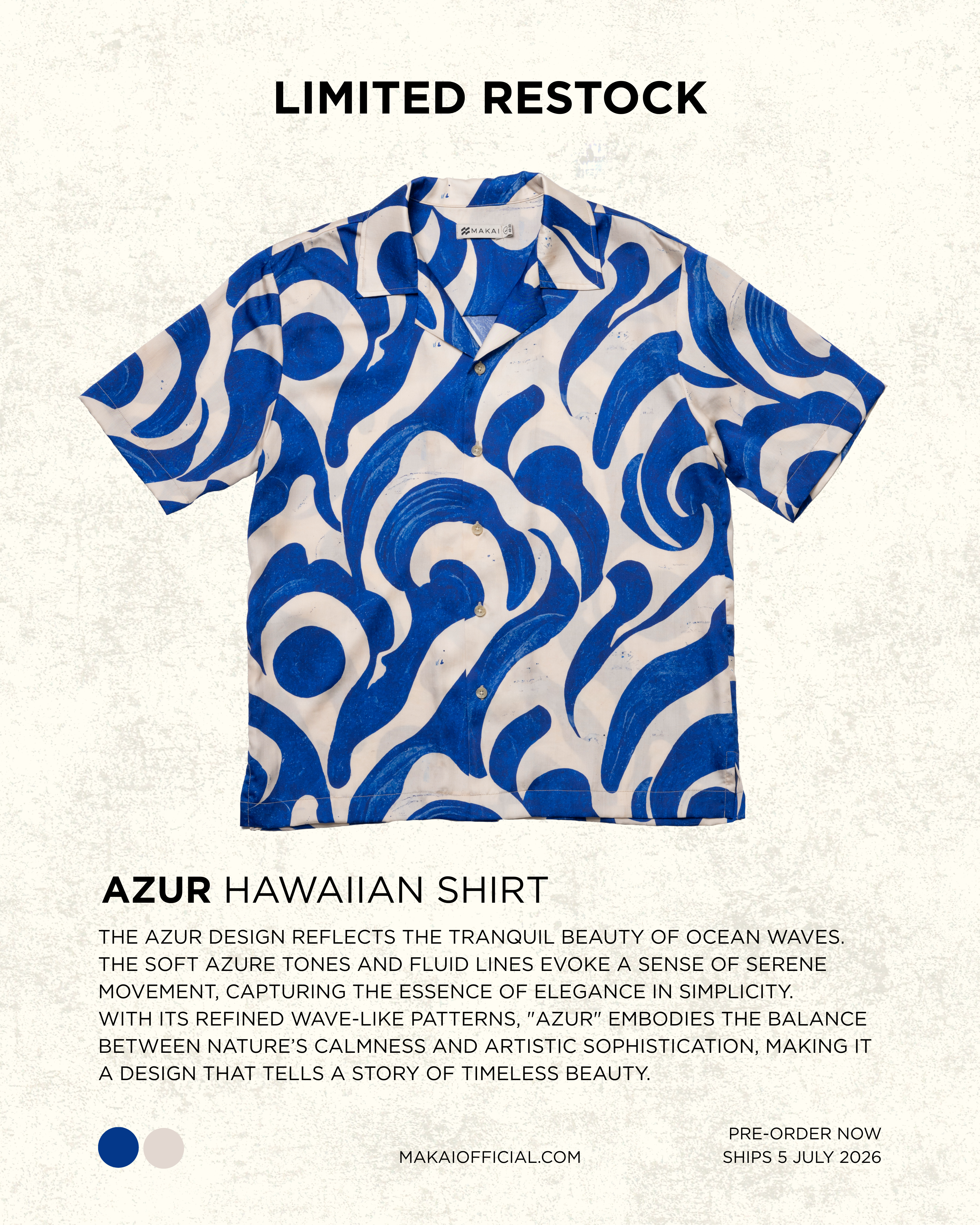 AZUR Hawaiian Shirt - Restock