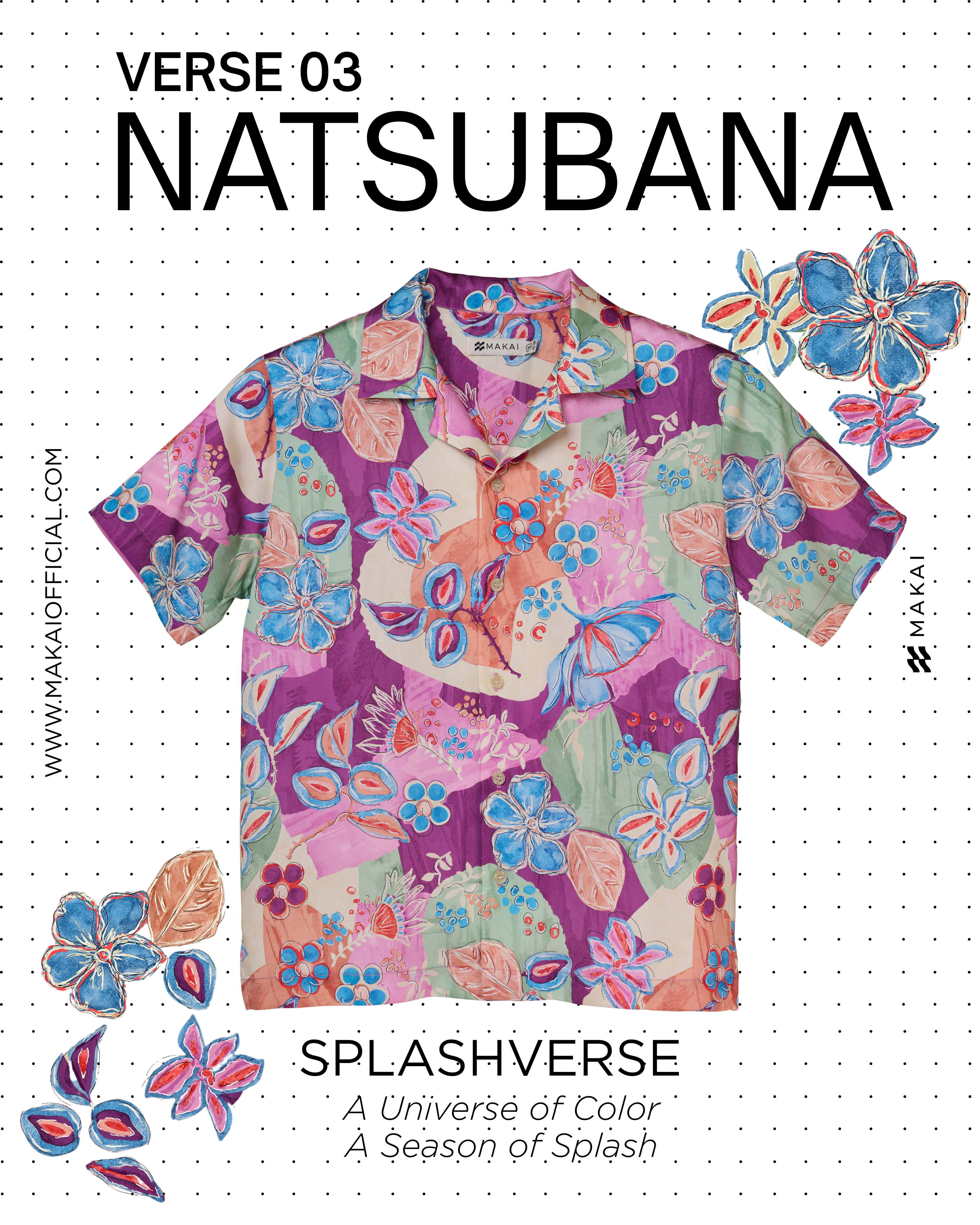 NATSUBANA Hawaiian Shirt
