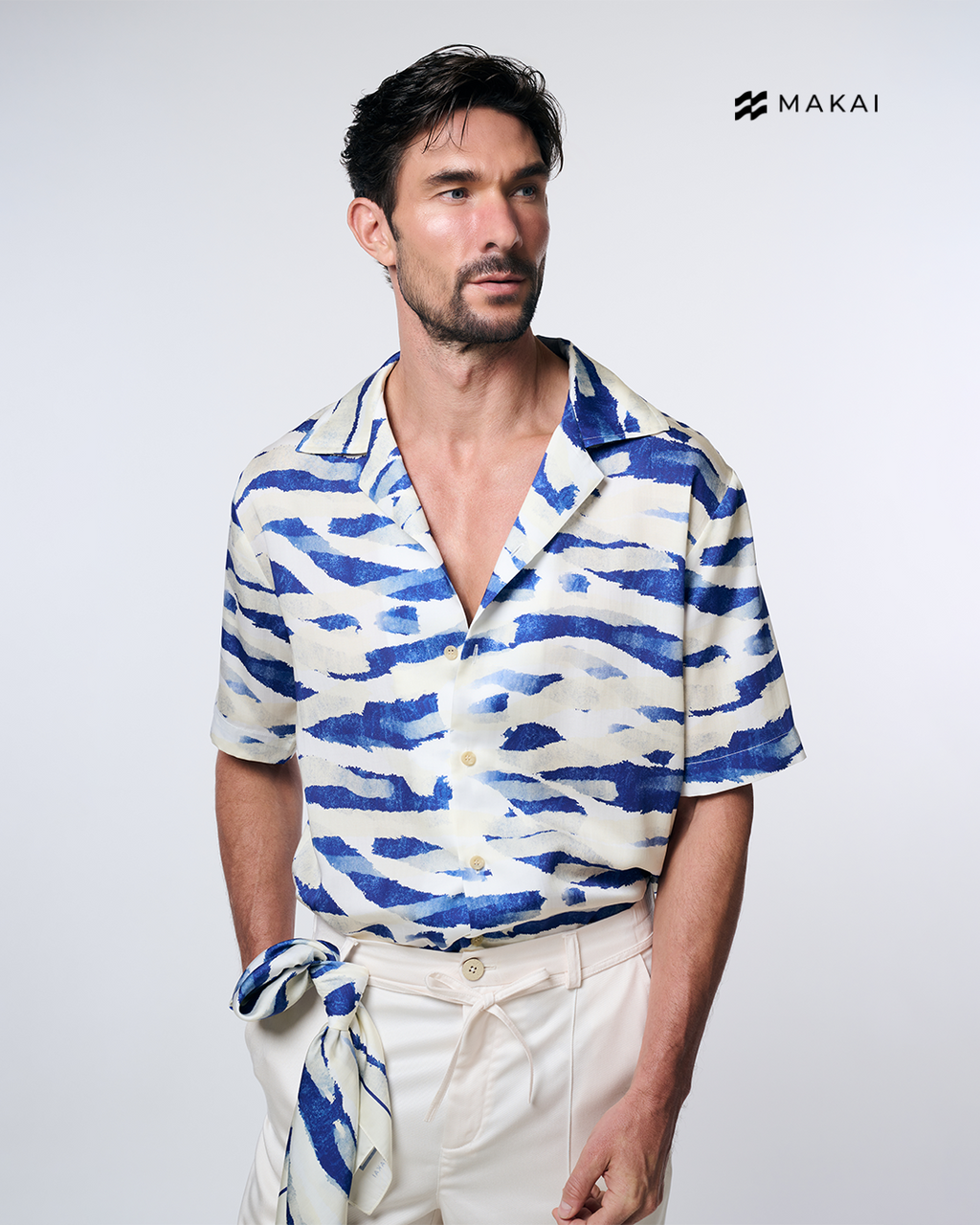 เสื้อฮาวาย BRUSHWAVE