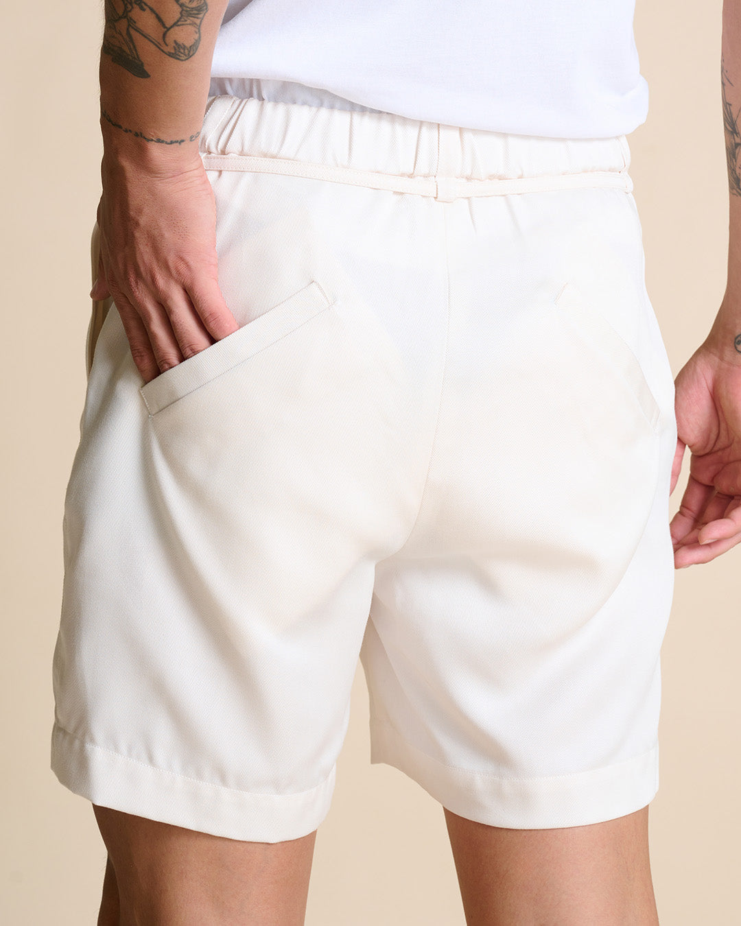 Lyocell Off Shorts