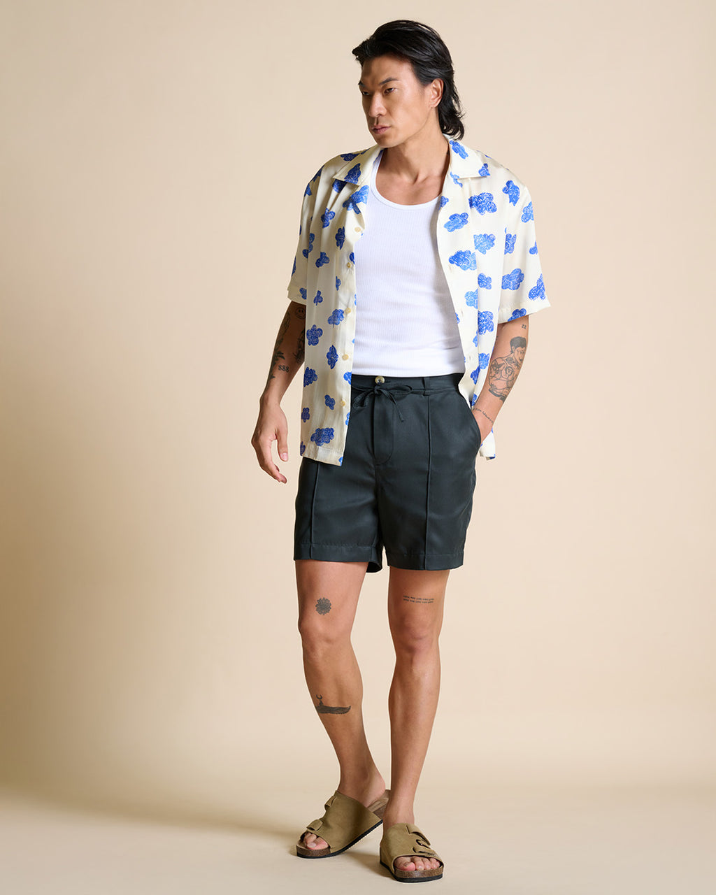 Lyocell Off Shorts