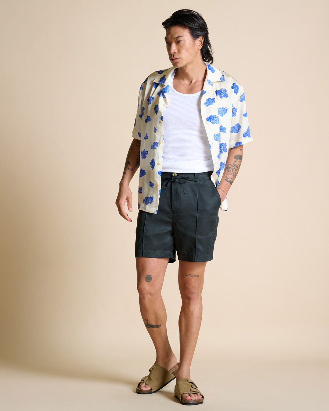 Lyocell Off Shorts