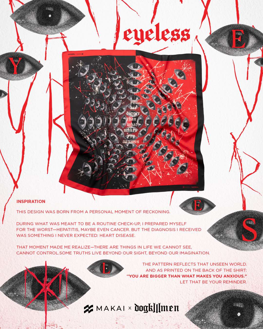 MAKAIxDogKillMen Collector's Edition EYELESS Bandana