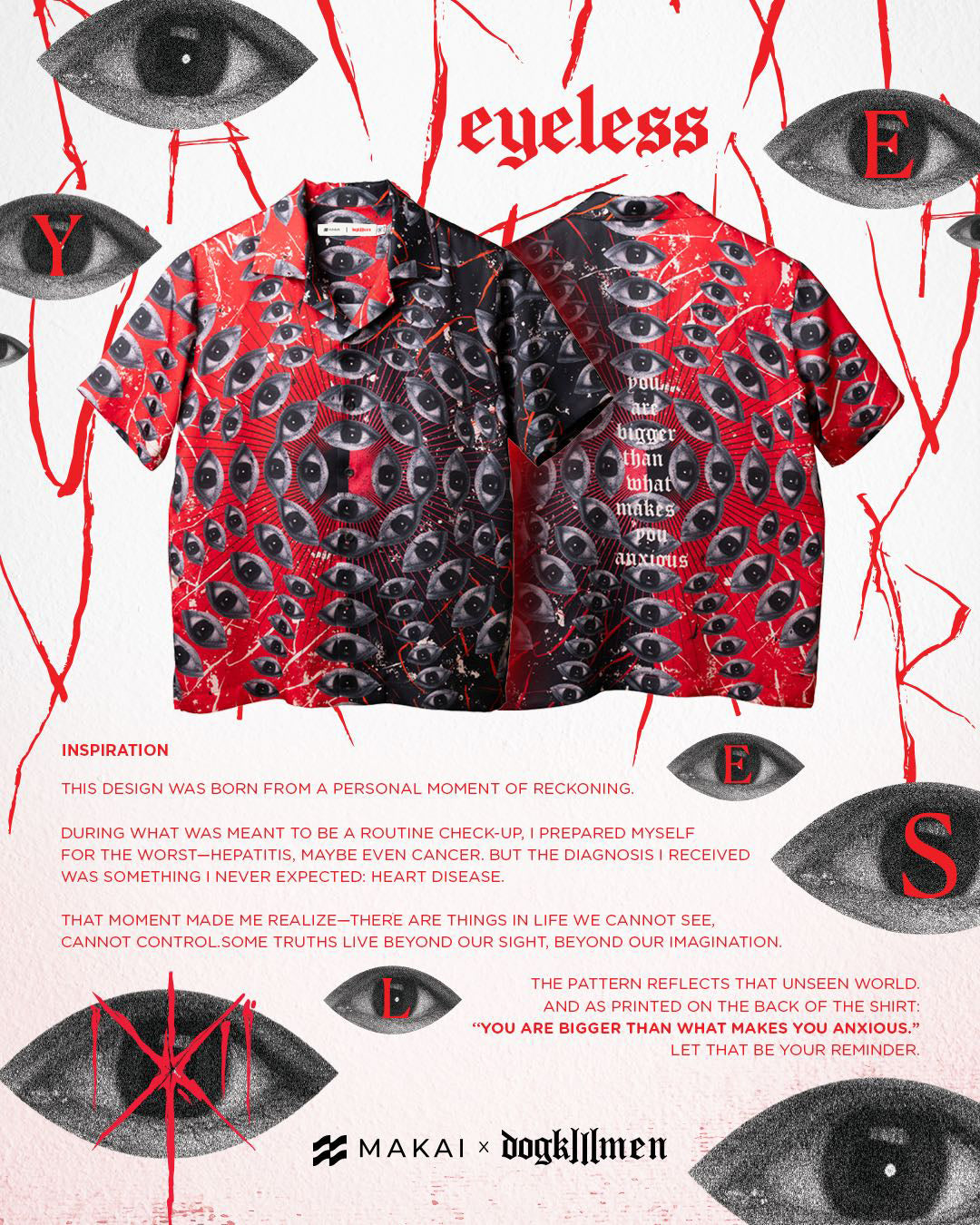 เสื้อฮาวาย MAKAIxDogKillMen Collector's Edition EYELESS