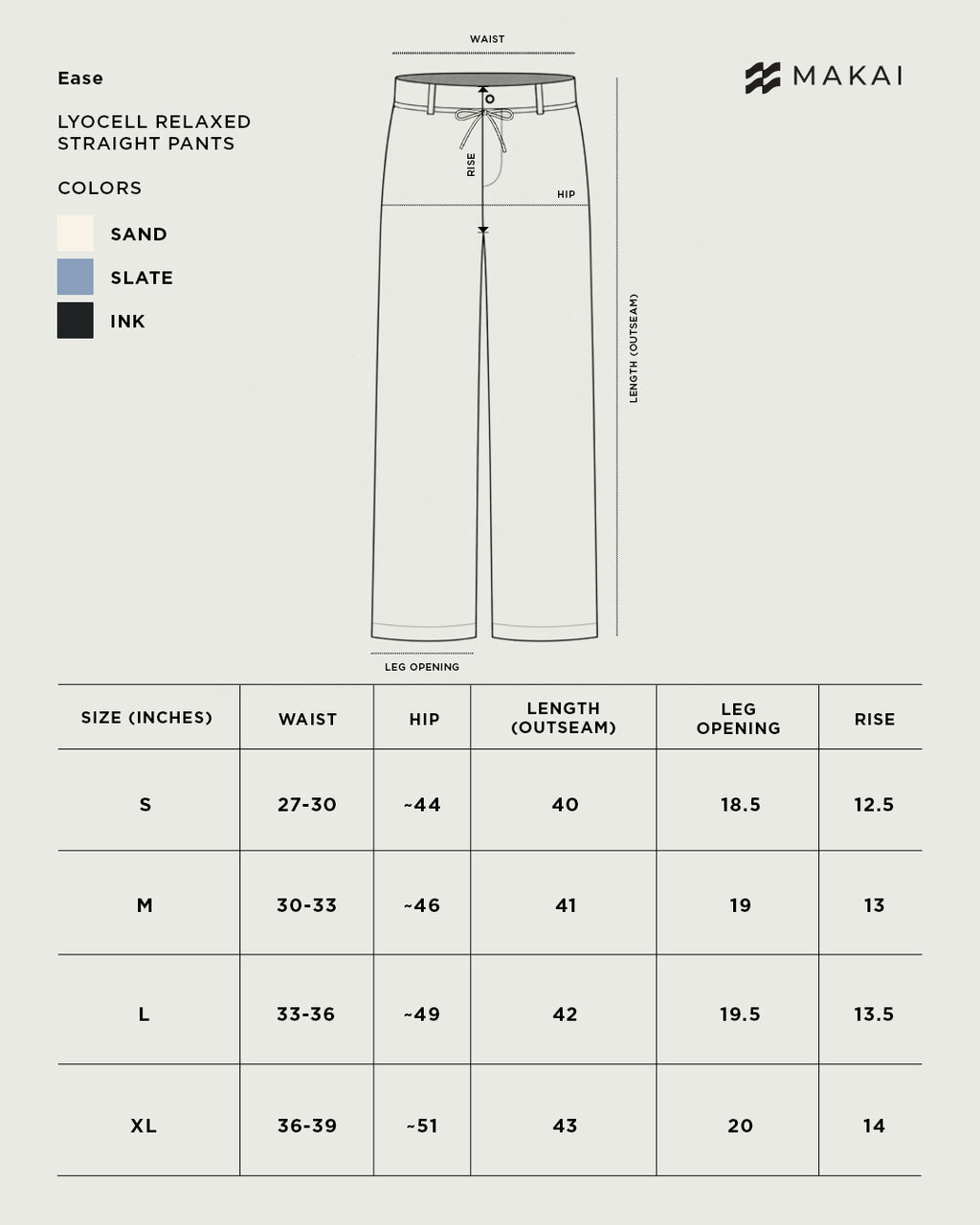 Lyocell Ease Relaxed Straight Pants