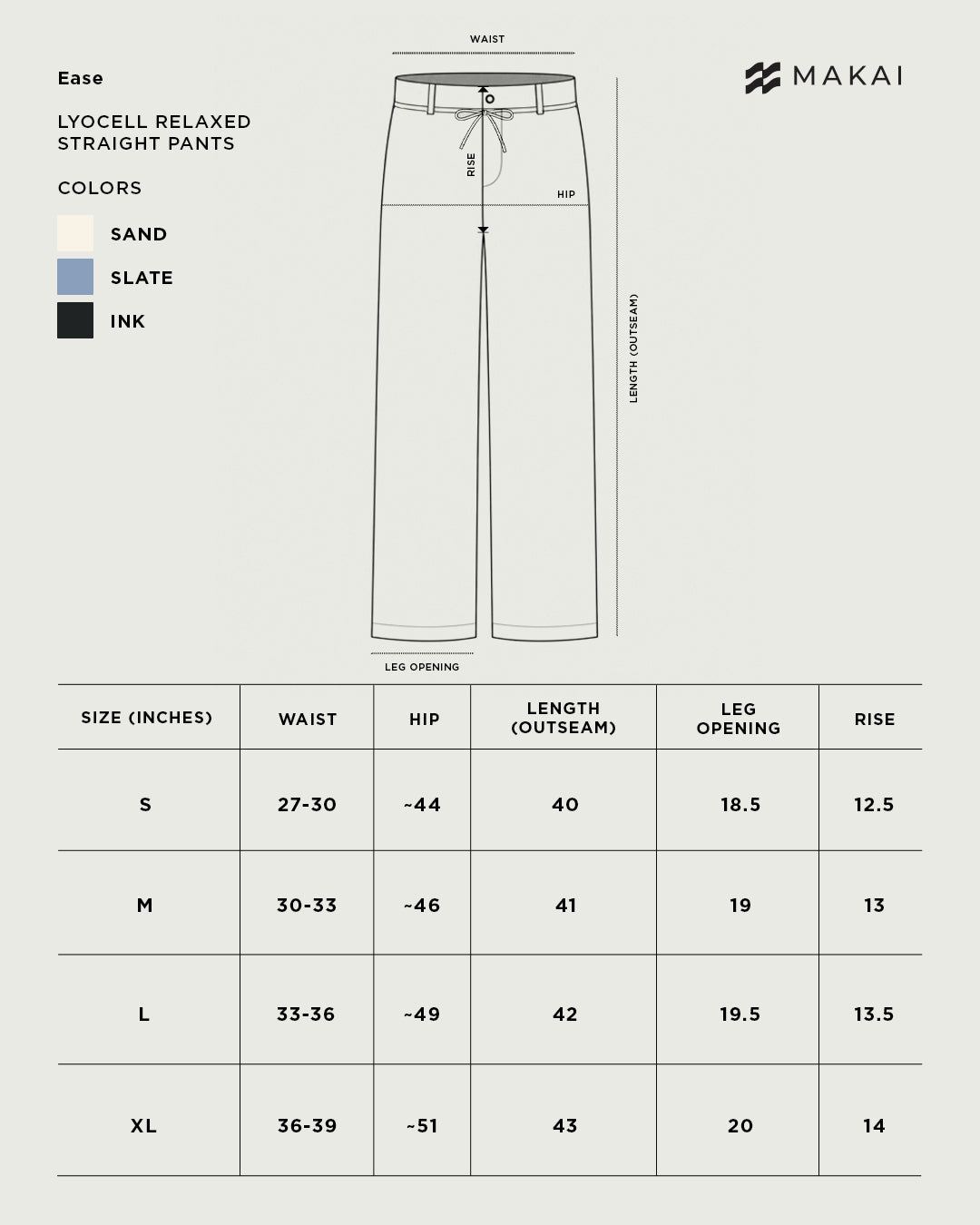 Lyocell Ease Relaxed Straight Pants