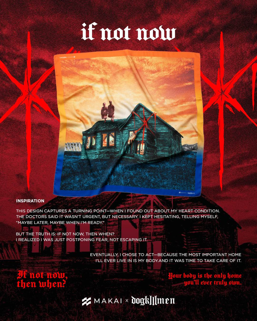 MAKAIxDogKillMen Collector's Edition IF NOT NOW Bandana
